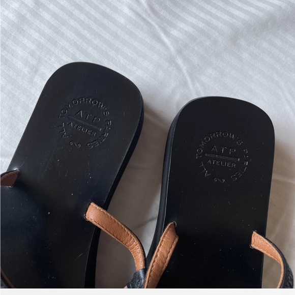 ATP Atelier Maremma Black Strappy Platform Sandals - Picture 5 of 7